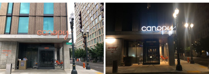 白晝1個樣，黑夜里另一個樣的發(fā)光標識9