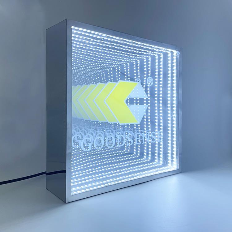 有了半透鏡，廣告led燈箱字也能擁有立體感3